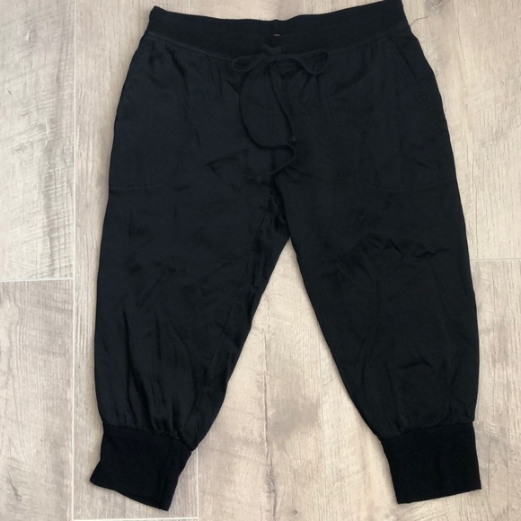 Hard Tail Pants - Hard Tail Capri Black Joggers size XS